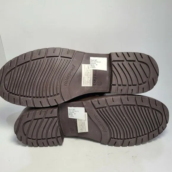 EMU Australia Dongara Women boots Deluxe Wool Waterproof brown leather sz 10 new