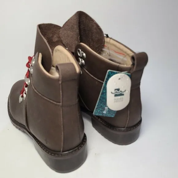 EMU Australia Dongara Women boots Deluxe Wool Waterproof brown leather sz 10 new