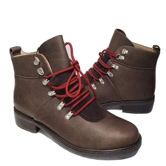 EMU Australia Dongara Women boots Deluxe Wool Waterproof brown leather sz 10 new