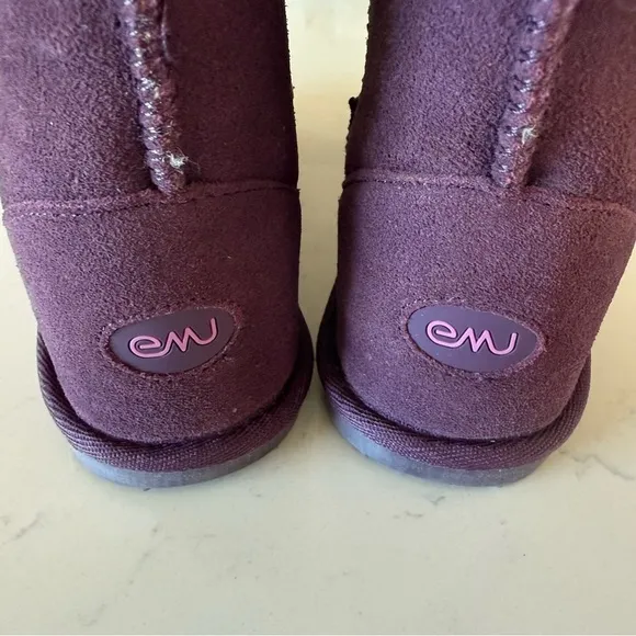 Emu Australia Wallaby Lo kids purple merino wool lined boots size: 4