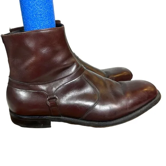 E.T. Wright 600468 42407R9 Brown Leather Ankle Boots Size 12