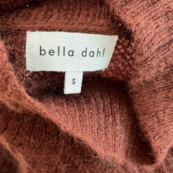 EUC Bella Dahl Brea A-line Turtleneck Kid Mohair Wool Sweater