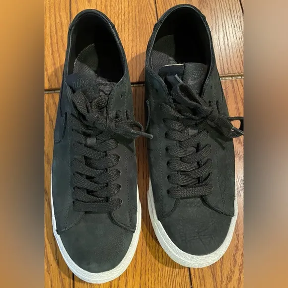 EUC Nike SB Blazer Zoom Low Deconstructed 2018,black,leather,8.5/42