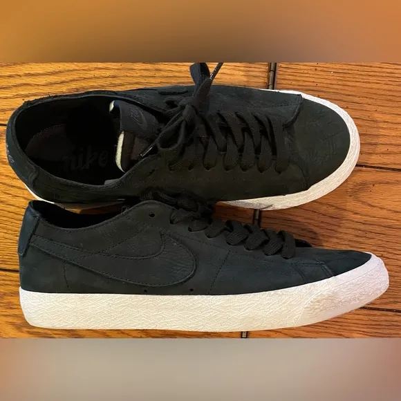 EUC Nike SB Blazer Zoom Low Deconstructed 2018,black,leather,8.5/42