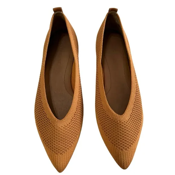 Everlane The 40-Hour Pointed Toe ReKnit Flat Shoes Size 7