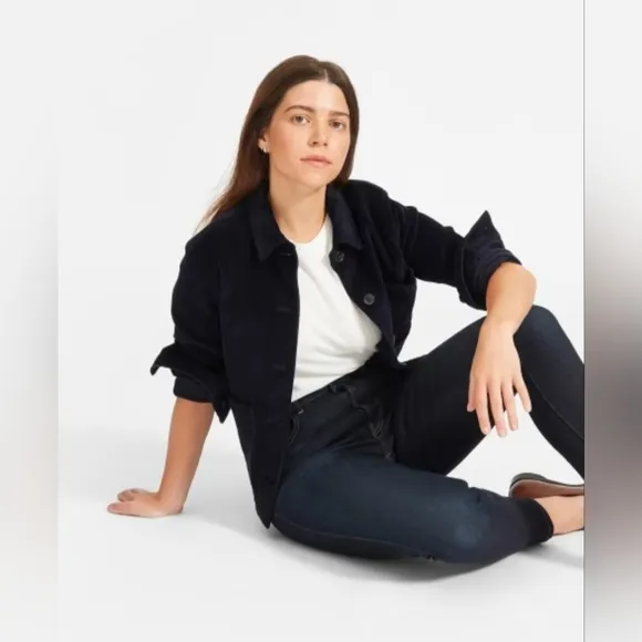 EVERLANE - The Authentic Stretch High-Rise Skinny Jeans – Dark Blue Wash