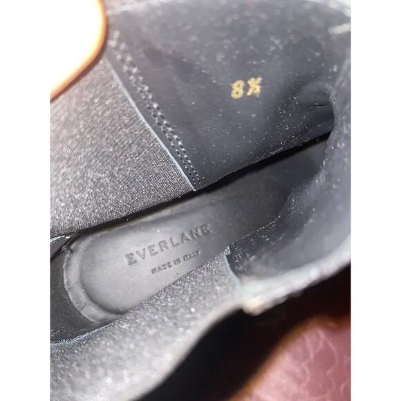 Everlane‎ The Western Boot Size 8.5 Brown Leather Snakeskin Chelsea Made Italy
