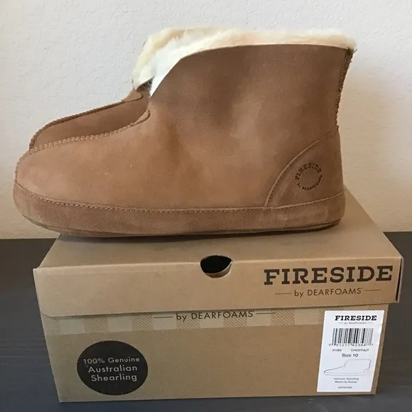 FIRESIDE BY DEARFOAMS Women's Byron Bay Shearling Slipper
