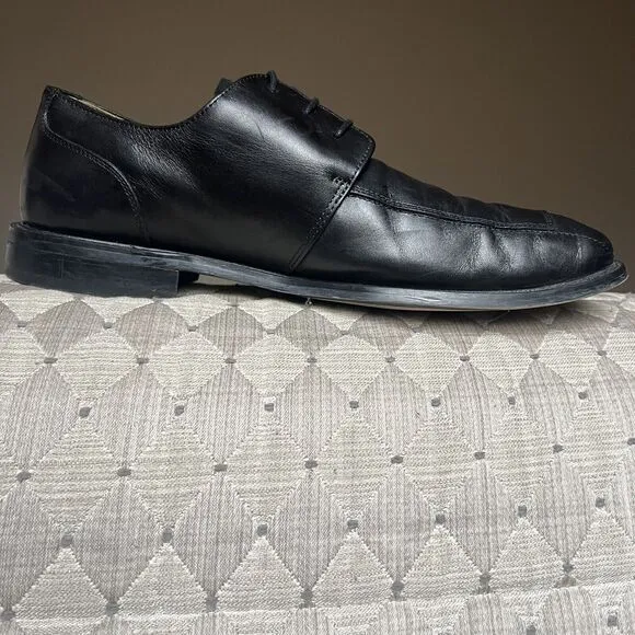 Florsheim Black Leather Split Toe Dress Lace Up Oxford Shoes Men’s 13 D 11175