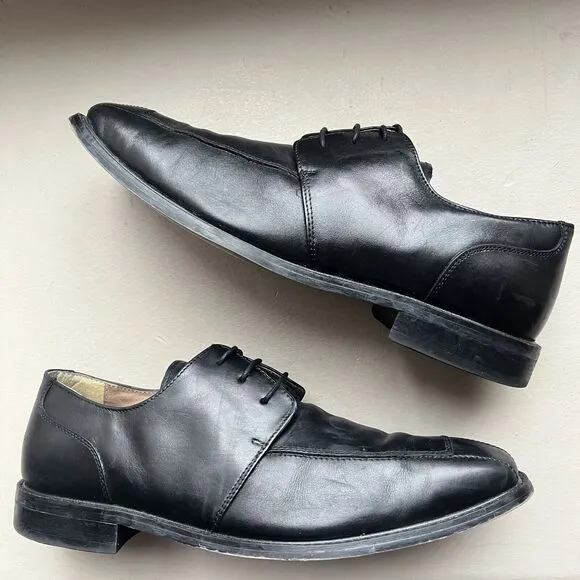 Florsheim Black Leather Split Toe Dress Lace Up Oxford Shoes Men’s 13 D 11175