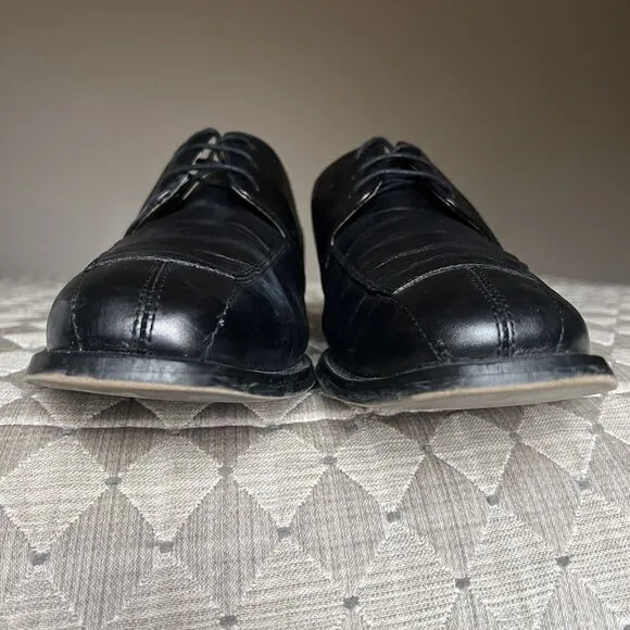Florsheim Black Leather Split Toe Dress Lace Up Oxford Shoes Men’s 13 D 11175