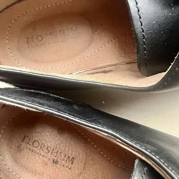 Florsheim Black Leather Split Toe Dress Lace Up Oxford Shoes Men’s 13 D 11175