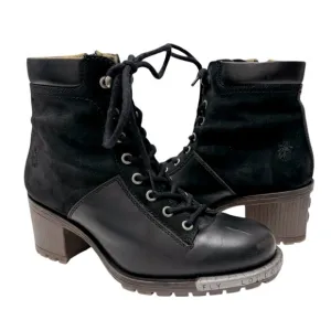 Fly London | Logger Leal Heeled Ankle Boots Bootie 40/9.5 US