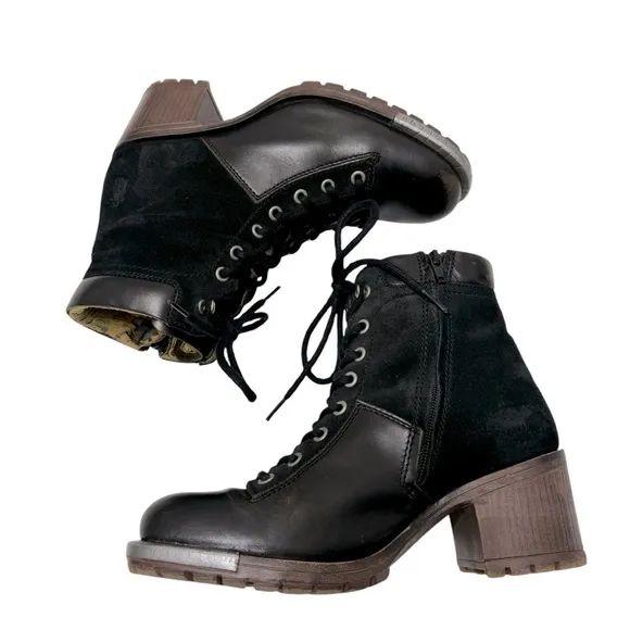 Fly London | Logger Leal Heeled Ankle Boots Bootie 40/9.5 US