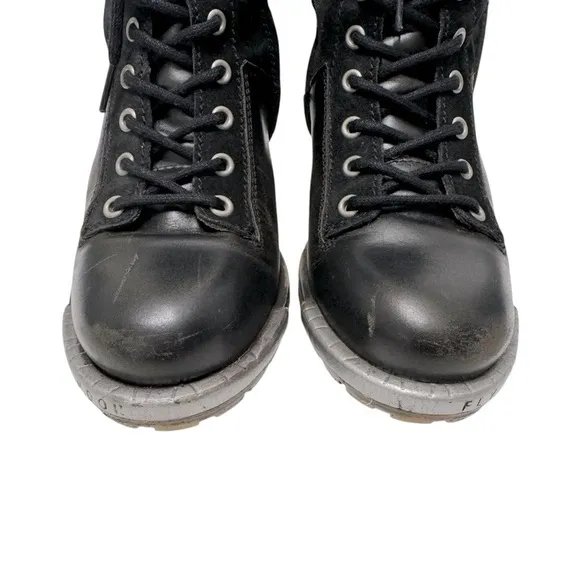 Fly London | Logger Leal Heeled Ankle Boots Bootie 40/9.5 US