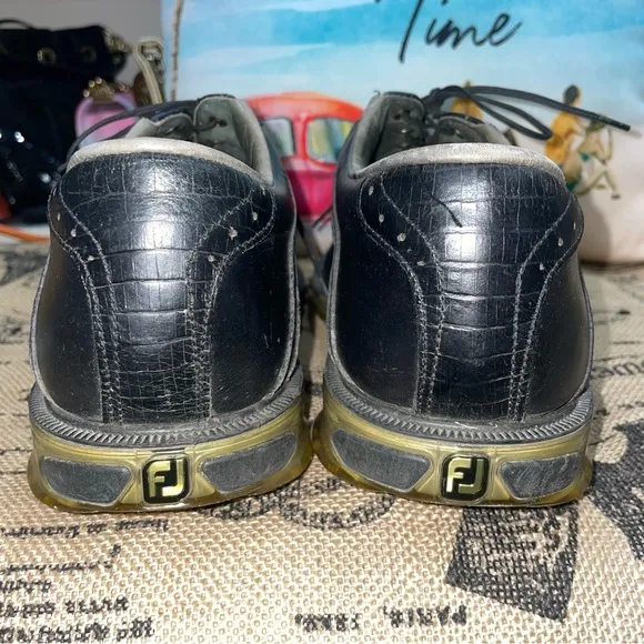 FootJoy DryJoys Tour Black Opti Flex Soft Spikes Golf Shoes