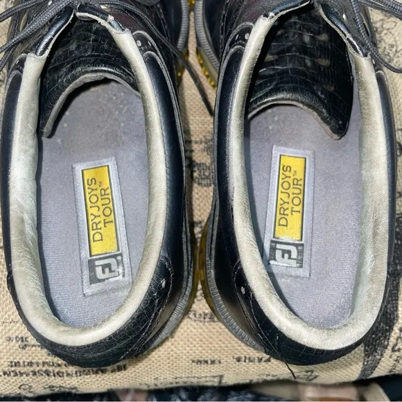 FootJoy DryJoys Tour Black Opti Flex Soft Spikes Golf Shoes