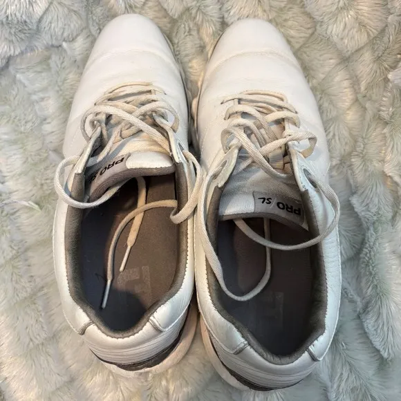 FootJoy FJ Pro SL Golf Shoes 53267 White Soft Spikes Mens Size 10.5 M