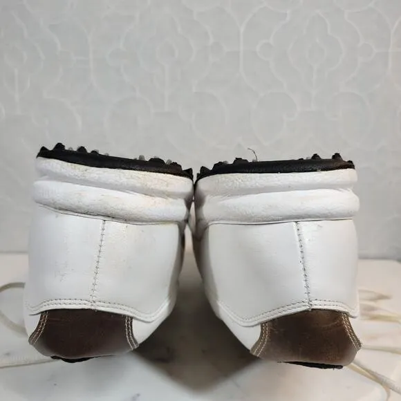 FootJoy Mens Golf Shoes 11.5W White Leather Lace Up Soft Spikes Sneaker 57930