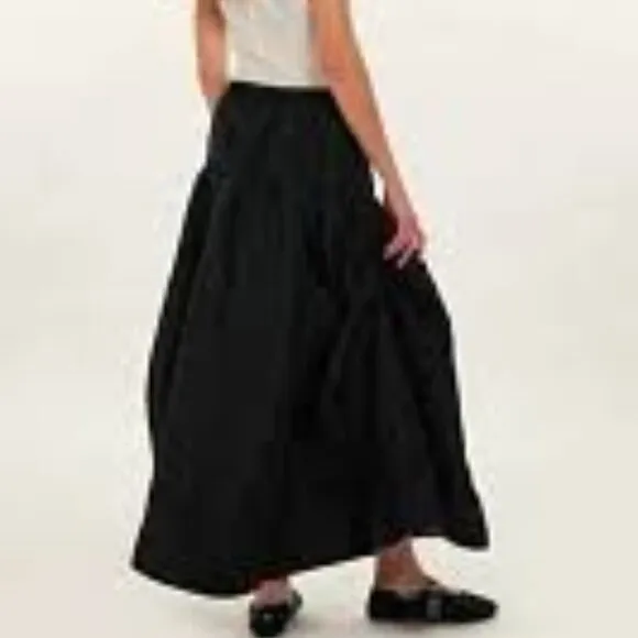 Free People Emery Drop-Waist Midi Skirt NWT *