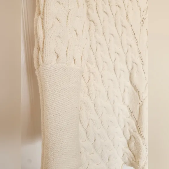 Free People New Cream Turtleneck Sweater Dress. Size S/M. KNIT