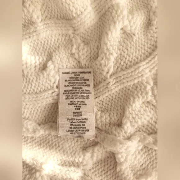 Free People New Cream Turtleneck Sweater Dress. Size S/M. KNIT