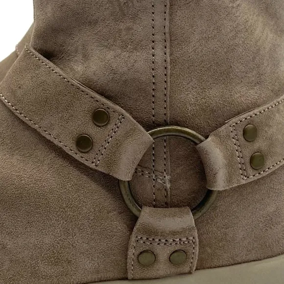 Free People Sneaker Boots Bodhi Harness Suede Leather Womens Casual Size 8.5