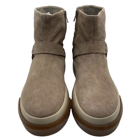 Free People Sneaker Boots Bodhi Harness Suede Leather Womens Casual Size 8.5