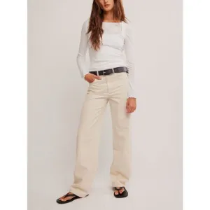 Free People We the Free Aster Jeans in Cream Sizes 25 NWT