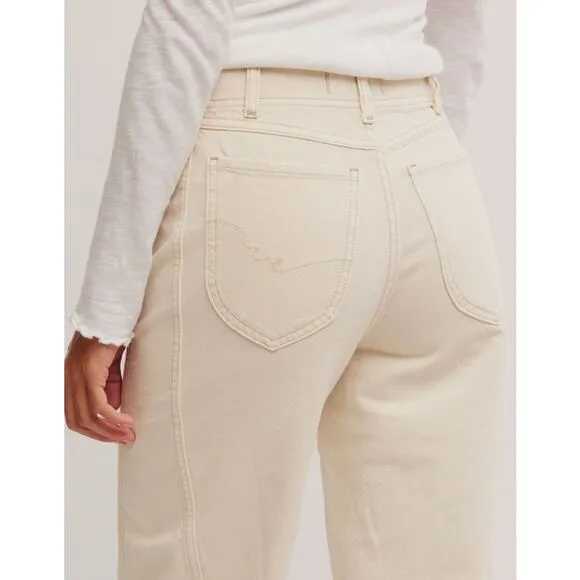Free People We the Free Aster Jeans in Cream Sizes 25 NWT