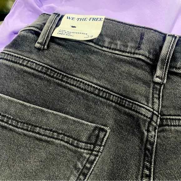 Free People We The Free Low Maintenance Mid-Rise Flare Jeans