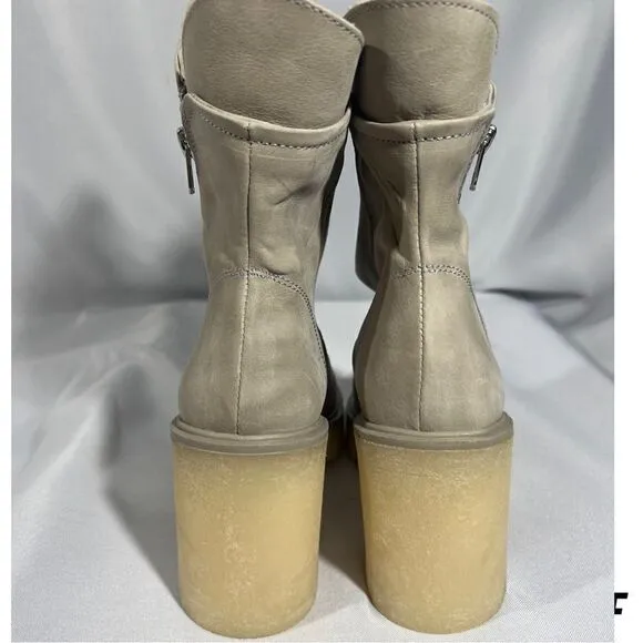 FREE PEOPLE JACK ZIP ANKLE BOOTS IN NICKEL NEW SIZE 39.5