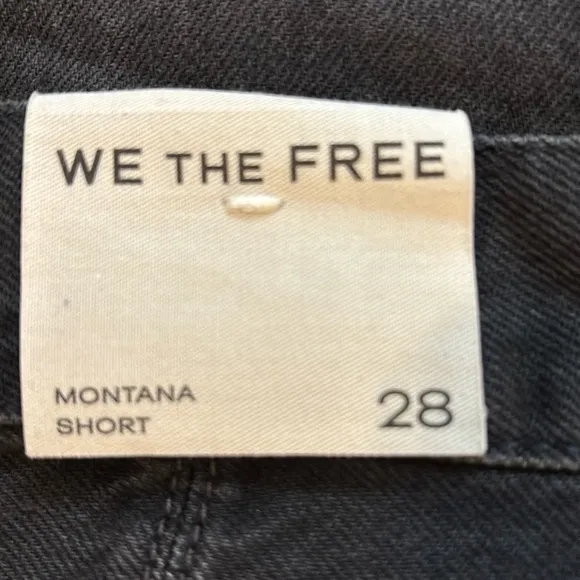Free People/We the Free Montana Shorts in Lights Out Size 28. NWT