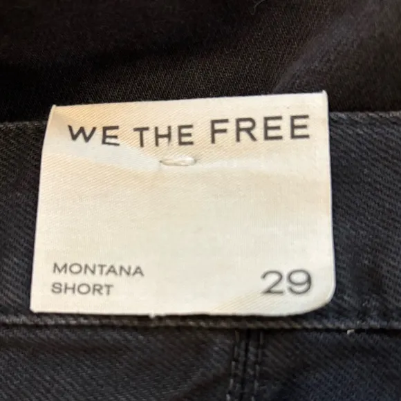 Free People/We the Free Montana Shorts in Lights Out Size 29. NWT