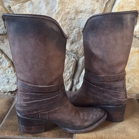 Freebird Boots, Pike, Distressed Style