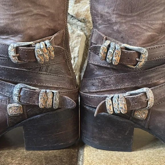 Freebird Boots, Pike, Distressed Style