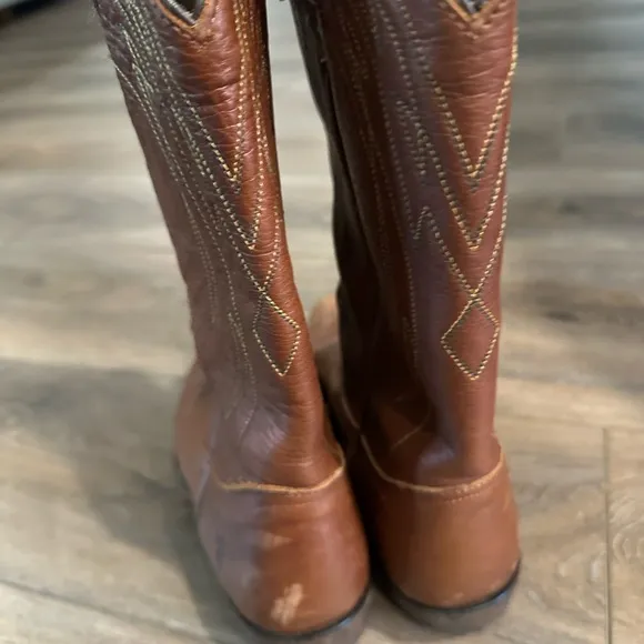 Frye Billy Women 8.5 Brown Western Cowgirl Core Boot 77689 F973 Pointed Toe