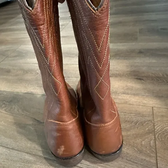 Frye Billy Women 8.5 Brown Western Cowgirl Core Boot 77689 F973 Pointed Toe