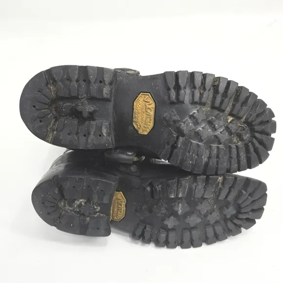 Frye Boots Black Harness Moto Boots