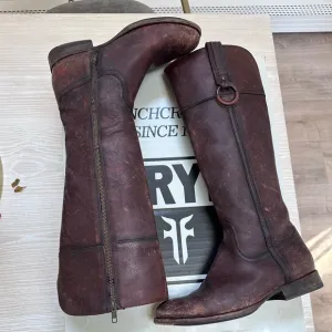 Frye Boots - Jamie Ring Tall Riding Boot is Whiskey Brown sz 9