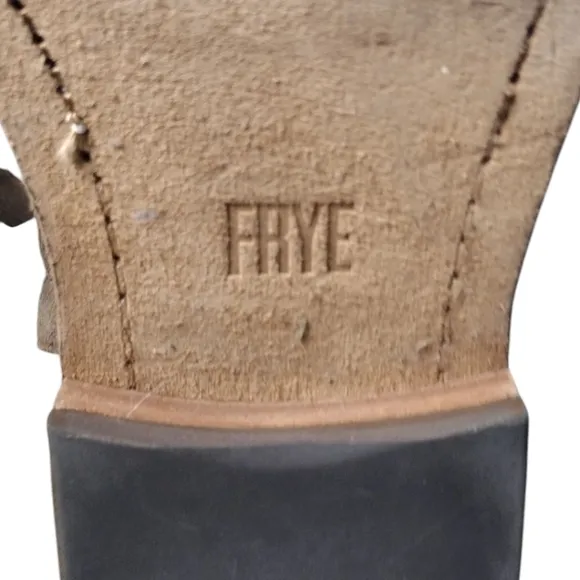 Frye Chris Inside Zip 86954 Mens Tan Suede Zipper Casual Dress Boots