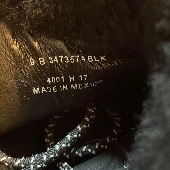 Frye Samantha Camo Hiker Combat Boots Shearling
