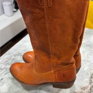 Frye Tan Heeled Boots Timeless Equestrian Style