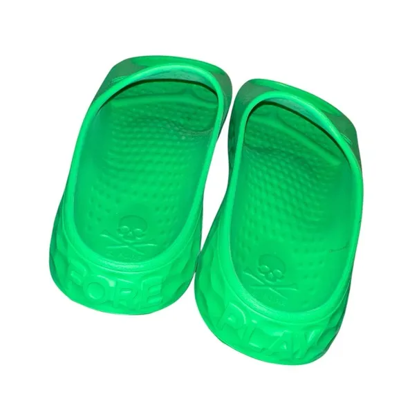 G Fore G/Slide Men's 11 Bone Slip On Slides Vibrant Green Slide Sandals
