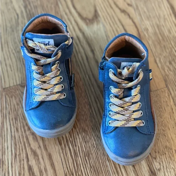 GBB Navy High-Top Shoes - Toddler Boy Shoes - Size EU24