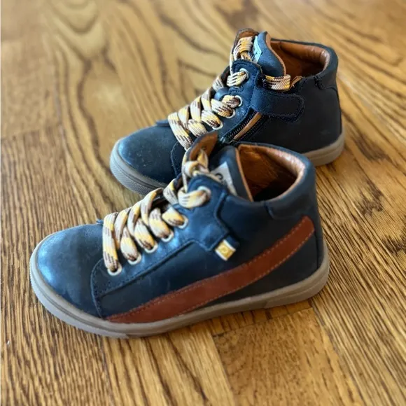 GBB Navy High-Top Shoes - Toddler Boy Shoes - Size EU24