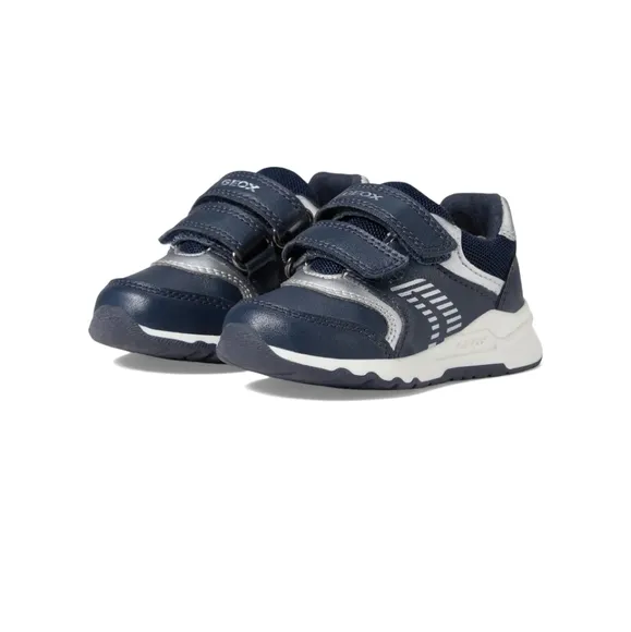 Geox Blue and white early walker Velcro strap sneakers USA aize 4.5 (EU 20)