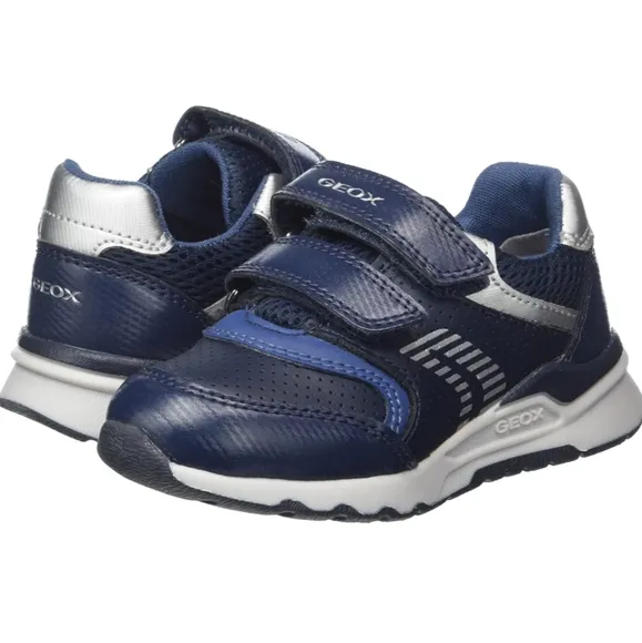 Geox Blue and white early walker Velcro strap sneakers USA aize 4.5 (EU 20)