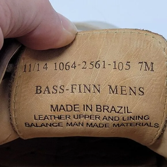G.H. Bass &amp; Co Suede Leather Bass-Finn Oxfords 7 Tan Color Blocked Lace Up