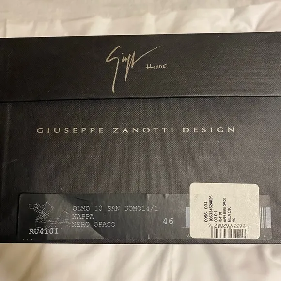 GIUSEPPE ZANOTTI Black calfskin Leather Sandals